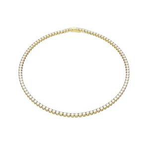 Swarovski Round Cut Matrix Tennis Necklace