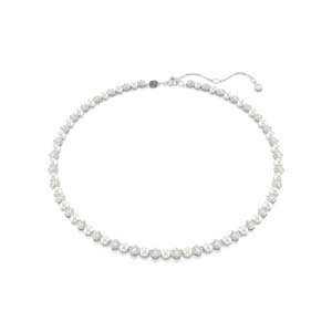 Swarovski Matrix Tennis Crystal Pearl Necklace